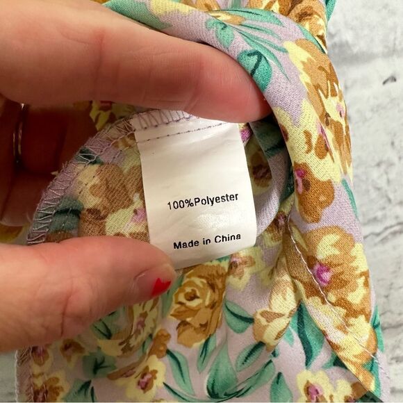 🔸BUNDLE ONLY🔸 |EUC| ALLEGRA K Floral Short Sleeve Blouse - Picture 6 of 6